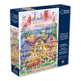 Ki Puzzles Rompecabezas Arte San Francisco Medianoche 1000pz Ki Puzzles