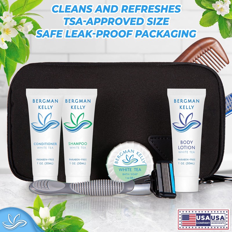 BERGMAN KELLY Round Hotel Soap Bars, Shampoo & Conditioner 3-Piece