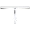 iDesign Zia Metal and Plastic Bathroom Squeegee for Shower, Glass