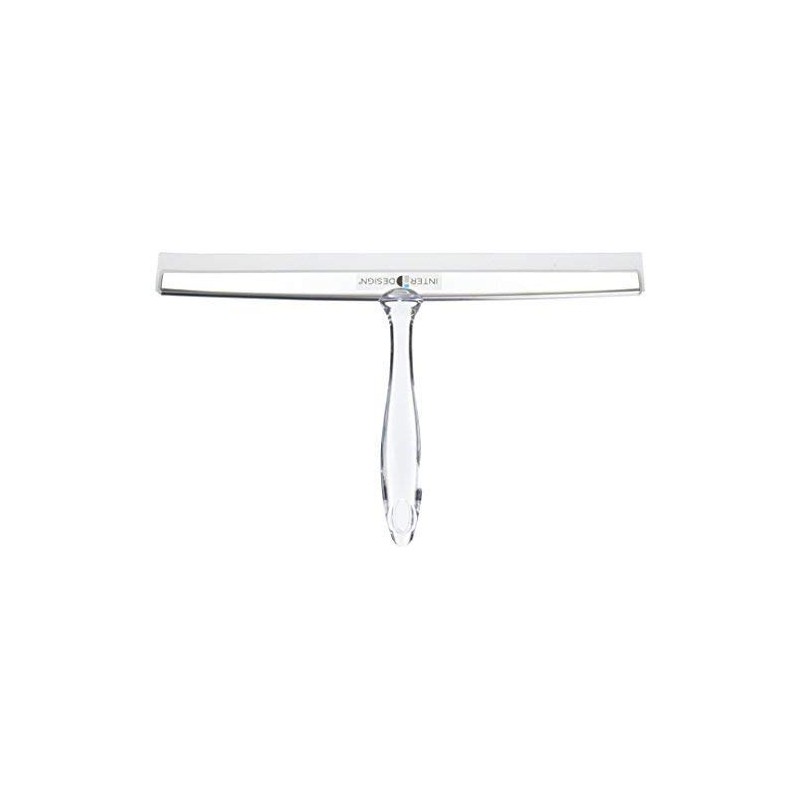 iDesign Zia Metal and Plastic Bathroom Squeegee for Shower, Glass