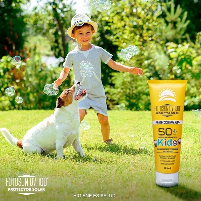Tri Pack Protector Solar Fotosun Niños Facial Corporal Aroma Piña