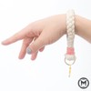 PUFF Pink - Llavero de pulsera Macramade, hecho a mano,