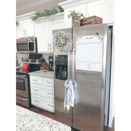 2023 Magnetic Fridge Calendar, Dry Erase Whiteboard Kitchen Calendar for Fridge, Magnetic Refrigerator Board, Farmhouse Wall Decor, Whiteboard Calendar for Wall 16'x20'