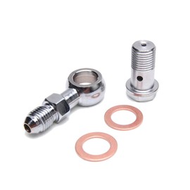Kinugawa Turbo Oil Feed Banjo bolt Kit M12x1.25 with 1.5mm Restrictor Compatible with Mitsubishi 4G63T 1~9 TD05HR