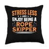 Enjoy Being A Rope Skipper Jump Rope Skipping Throw Pillow