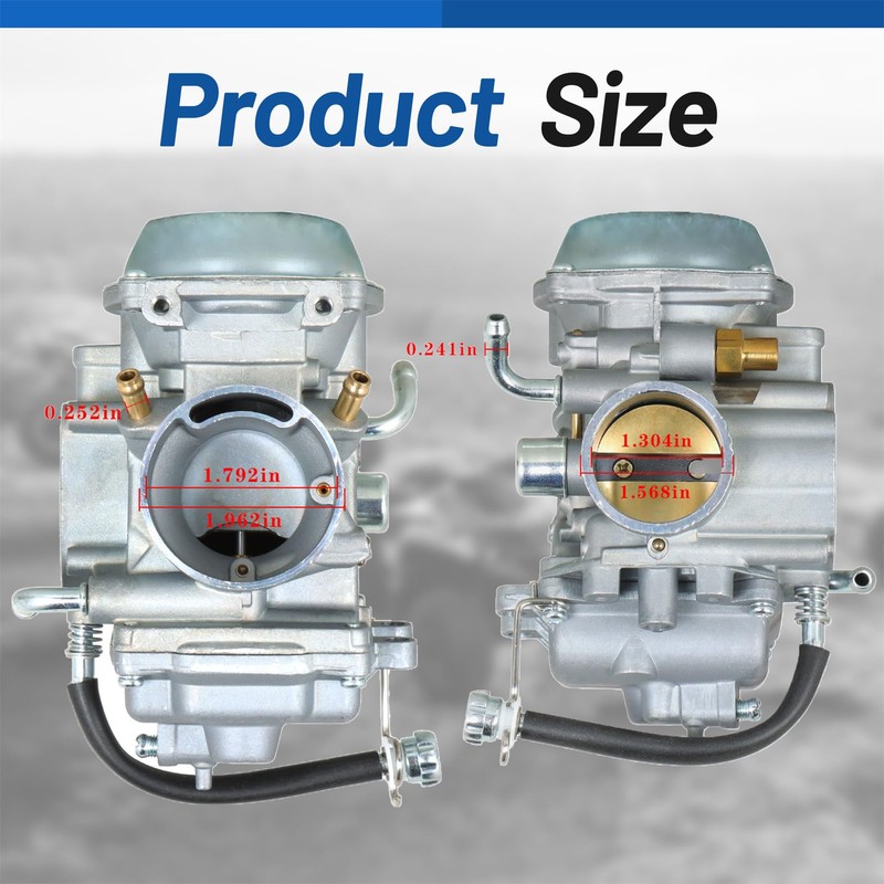 WFLNHB Carburetor Carb 13200-19B92 Replacement for Suzuki King Quad 300