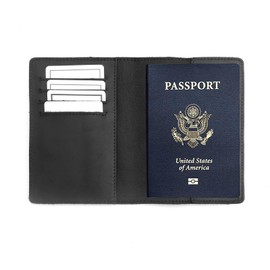 Passport Holder & Travel Wallet with RFID Protection – Premium Leather Organizer (Black)