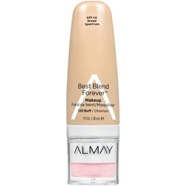 Almay Best Blend Forever Foundation, Buff, 1 fl. oz, SPF 40 Broad Spectrum