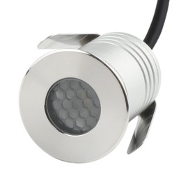 CNBRIGHTER LED In-Ground Well Lights Anti-Glare,1W 12V-24V DC, IP67 Waterproof Recessed Lamp,Buried Underground Outdoor Landscape Lighting,Warm White 3000K(1 Watt)