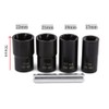 LSLANSOON 1/2” Drive Impact Bolt Nut Extractor Set, 5pcs Locking