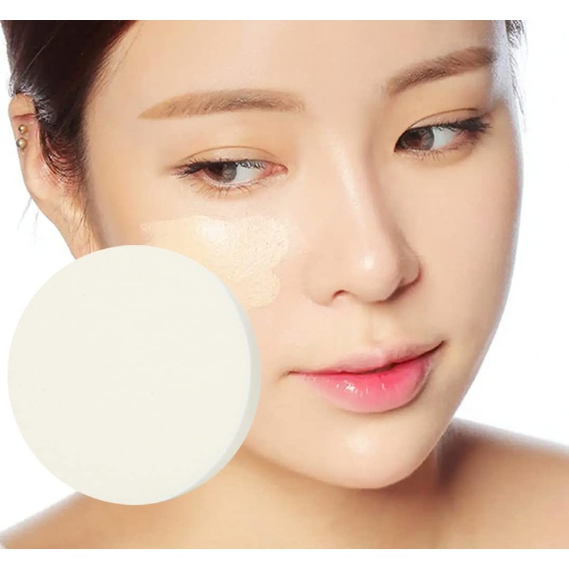Makeup Sponge for Liquid Foundation Creams and Other Cosmetics (White)