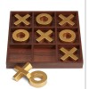 Studio Mercantile NEW! Oversized 14” Jumbo Wood Gold Tic-Tac-Toe Set