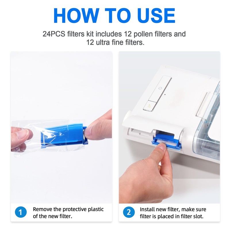 24PCS Replacement Set Compatible with DreamStation 1, AirSmart Replacement Supplies