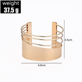 Gold Bangles for Women Chunky Gold Bracelet Cuff Bracelet Gold Arm Cuff Silver Cuff Bracelet Statement Bracelet Jewelry Gifts Trending Bracelets for Women 2024