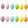 Decorative Eggs 6 cm Set of 12 Pastel Colours Easter