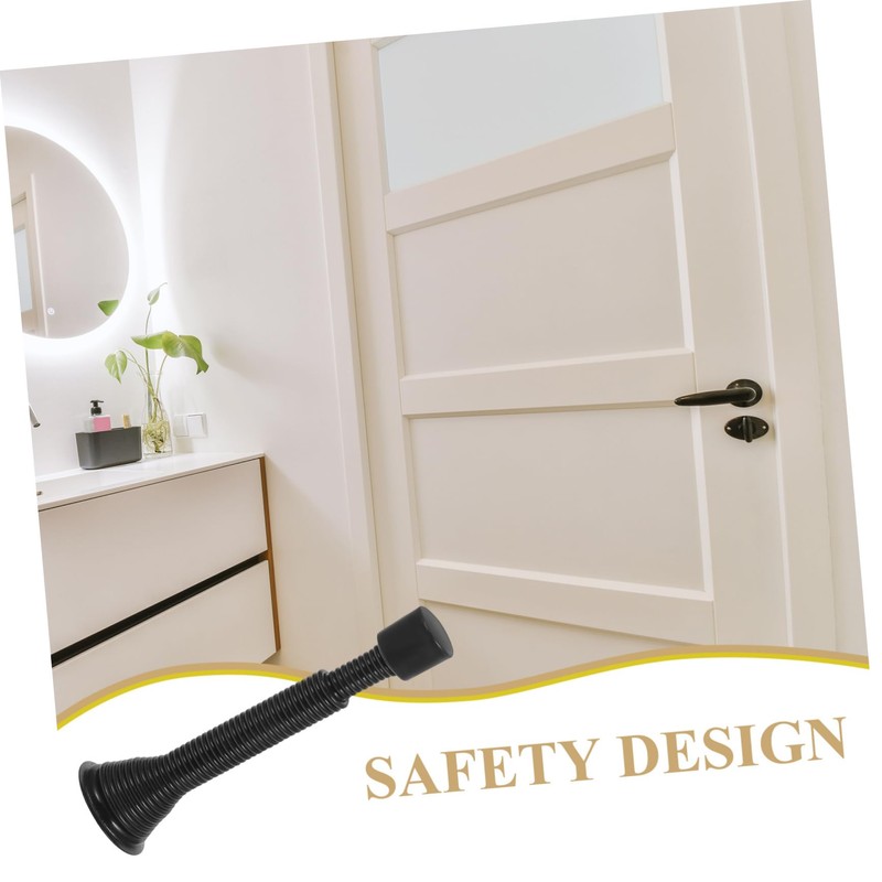 DOITOOL Spring Door Stop with Rubber Bumper Low Mounted Door