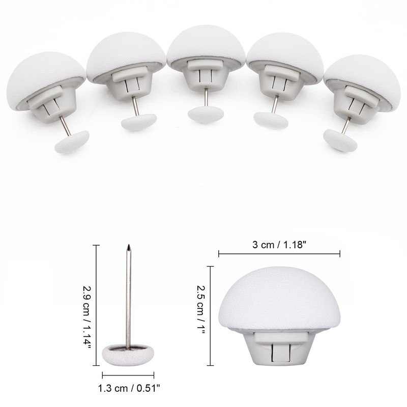 MQUPIN Quilt Fixing Clips,16 Pcs Duvet Cover Clips,Mushroom Round Fixing