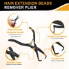 HARFINGTON Hair Extension Beading Tool Kit Stainless Steel Hair Extensions