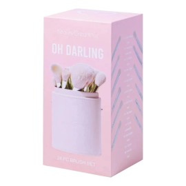 Beauty Creations 24 Piece Brush Set color Rosa Pastel