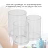 Clear Round Plastic Makeup Container Transparent Cylinder Makeup Brush Holder