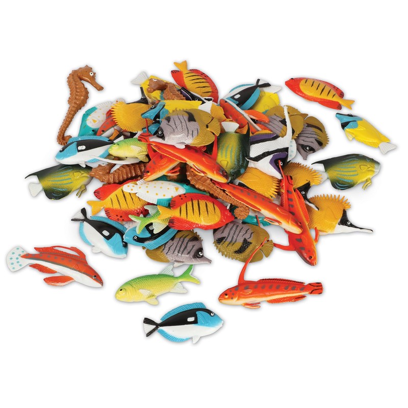 Learning Resources Fun Fish Counters, Set of 60, Ages 3+,
