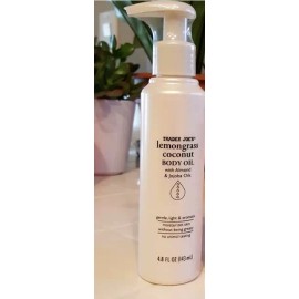 Trader Joe's Lemongrass Coconut Body Oil 4.8 Fl oz Pump shaveoil FRESH Sealed