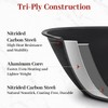 Carbon Steel Frying Pan 12" - Pre-Seasoned Carbon Steel Skillet,