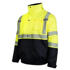 JORESTECH Safety Jacket with Heat-Transfer Reflective Tapes and Removable Hood