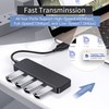 USB hub, 4-port USB 2.0 hub, ultra-thin portable USB splitter,