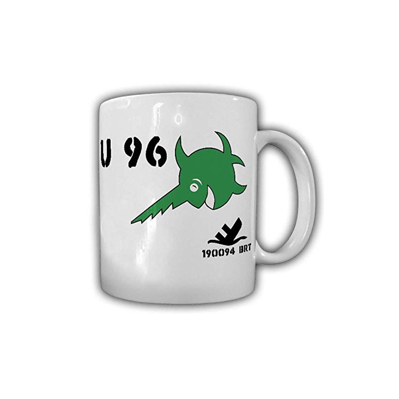 Cup U96 U-Boat Swordfish Sawfish Green Atlantic War Navy Tower