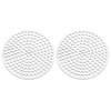 PATIKIL 2" Diameter 304 Stainless Steel Perforated Sheet, 2 Pcs