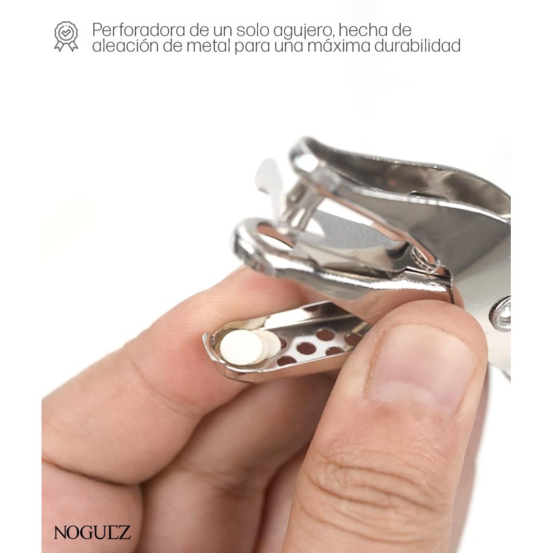 Noguez. Perforadora de Papel, Perforadora Circular de Mano para Orificios