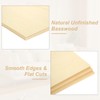 AHAQU 15 Pack 300x200mm Basswood Sheets, 1.5mm Craft Plywood Sheets,
