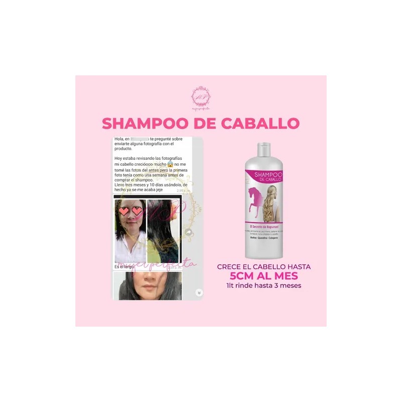 Shampoo De Caballo Detiene La Caída Acelera El Crecimiento
