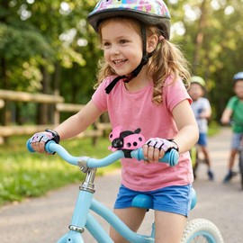 BESPORTBLE Bicycle Bell Ring for Children Boys Girls Bicycle Bell Horn for Children Bicycle (Pink)