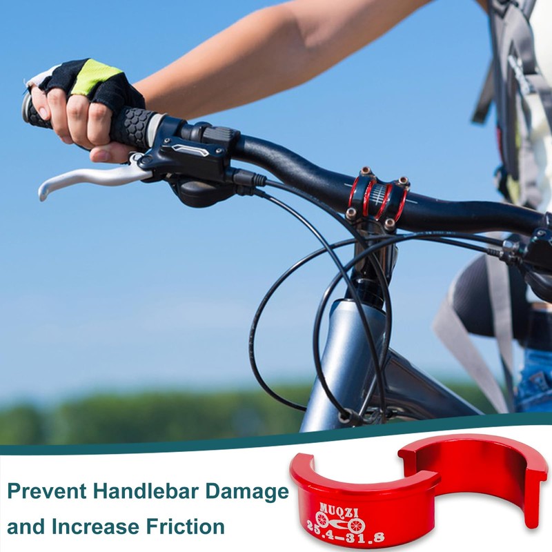 Pack of 4 Bicycle Handlebar Washers, 25.4-31.8 mm Bicycle Handlebar