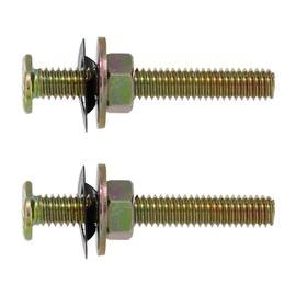 Danco 89055 5/16 in. x 3-1/2 in. Brass Closet Bolts with Nuts and Washers (2-Pack)