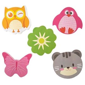 Sticky Notes Assorted Shapes & Colours 75 Sheets (Owl)