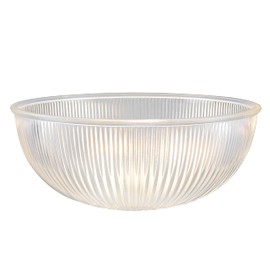 Aspen Creative 25308-60-1, Clear Glass Shade for Medium Base Socket Torchiere Lamp, Swag Lamp, Pendant, Island Fixture, 11-7/8" Diameter x 5-3/4" Height