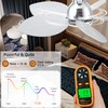 GJeg Tropical Ceiling Fans with Light, 38-inch Flush Mount Palm