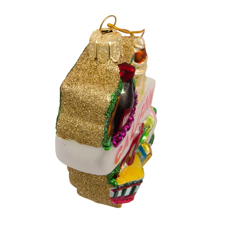 Kurt Adler Glass California Ornament, 5-Inch