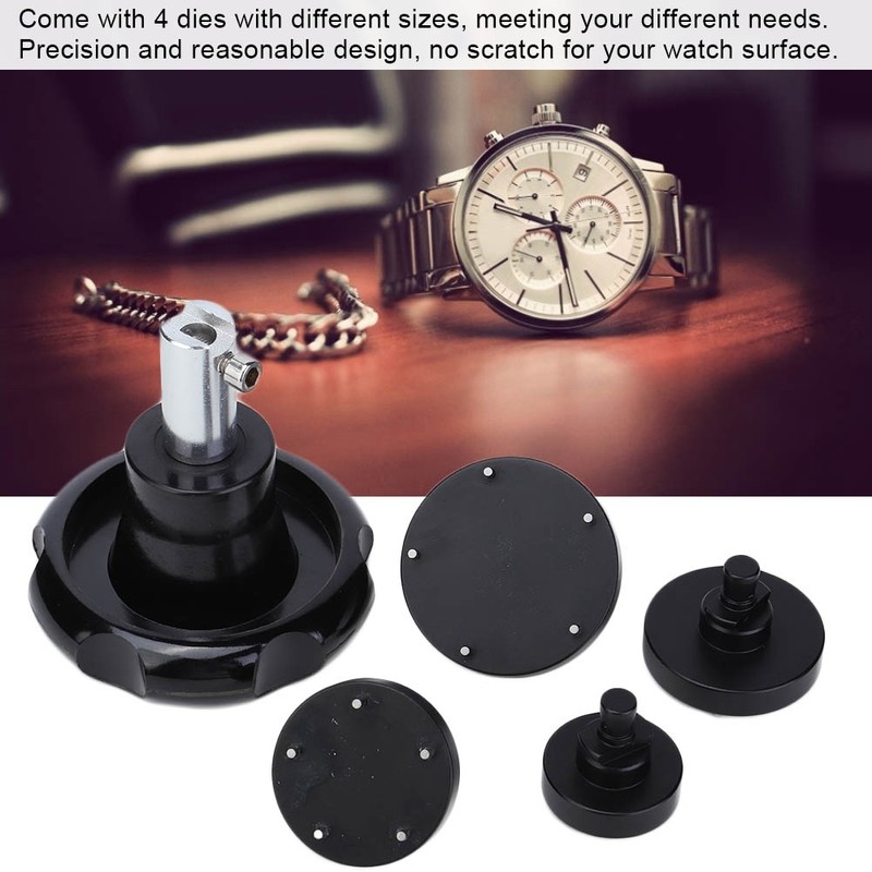 Watch Cover Watch Back Case Opener Tool with 4 Dies