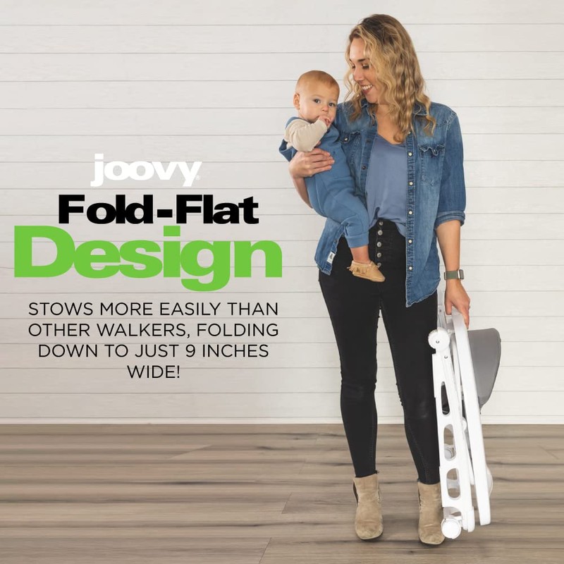 Joovy Spoon Baby Walker & Activity Center Featuring Three Adjustable