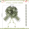 GURVOCY 6 PCS Sage Green Large Pull Bows for Gift