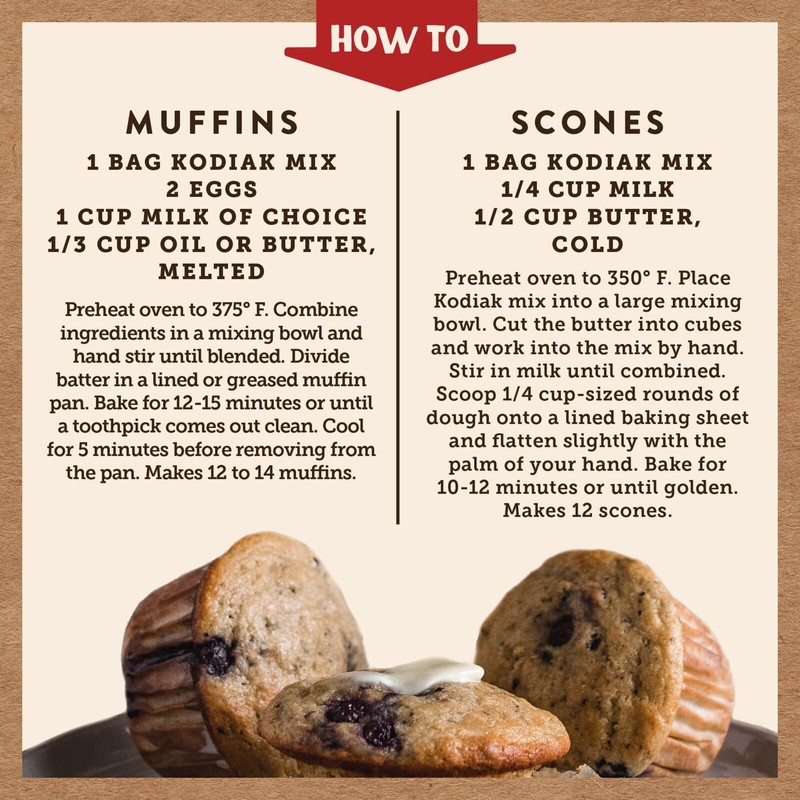 Kodiak Cakes Blueberry Muffin Mix Pack of 6 Protein 14