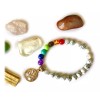 Satnam Kit Cuarzos 7 Chakras, Barra Selenita, Pulsera Y Palo