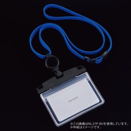 Open Industry NL-27P-GN Hanging Name Tag, Name Tag, Card Holder, ID Card, Business Card Size, Horizontal, Reel Type, Hard Case, Storage of 2, Green