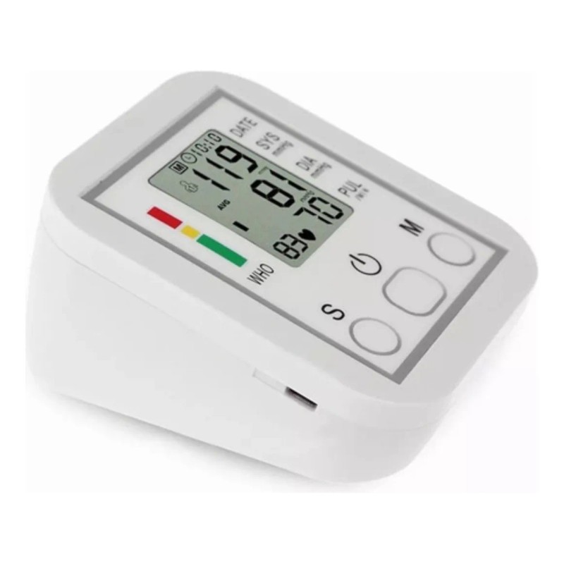 Baumanómetro Digital De Brazo Medidor Presión Arterial Pulso Color Blanco