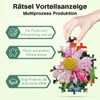 MISITU Puzzle 1000 Pieces for Adults - Colourful Flowers in