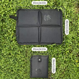 VELLUSTRA Outdoor seat cushion, foldable seat cushion, waterproof thermal seat cushion, seat pad, soft and comfortable for outdoor playground, garden, picnic, hiking, camping